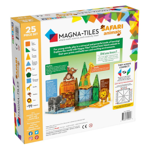 Magna-Tiles Safari Seti 25 Parça