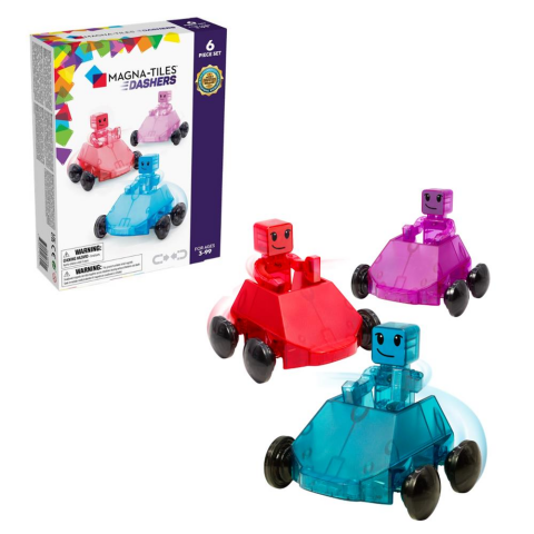 Magna-Tiles - Dashers 6-Piece Set - Hızlı Sürücüler 6 Parça