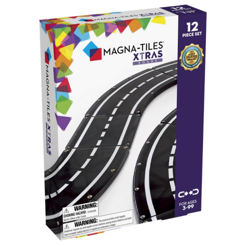 Magna-Tiles - XTRA Roads 12-Piece Set - Yol Seti 12 Parça