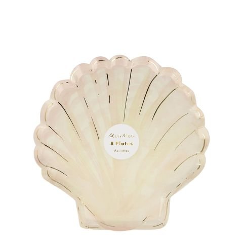 Meri Meri - Shell Plates - Deniz Kabuğu Tabak