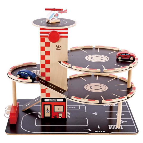 Hape Park & Go Oyuncak Garaj / Park and Go Garage™ Wooden Toy