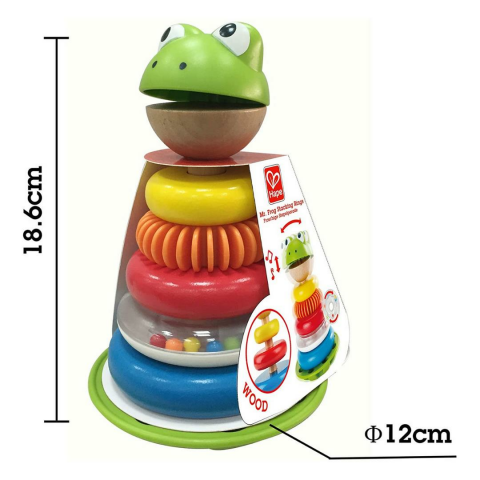 Hape Mr. Frog Halka Oyunu / Mr. Frog Stacking Rings