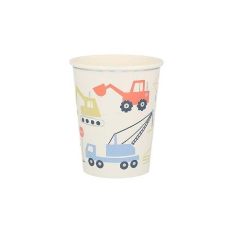 Meri Meri - Construction Cups - İnşaat Bardaklar - 8'li