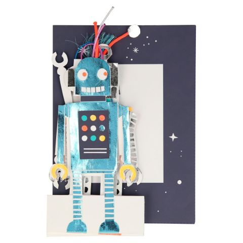 Meri Meri - Robot Card - Robot Tebrik Kartı