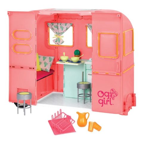 Our Generation Karavan Koyu Pembe - Seeing You Camper – Pink