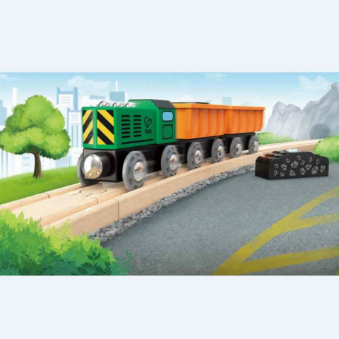 Hape Oyuncak Dizel Yük Treni / Diesel Freight Train
