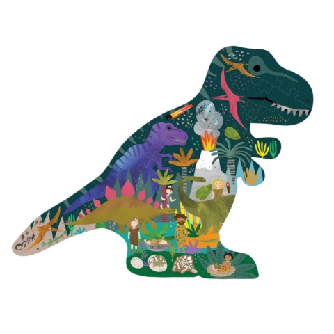 Floss & Rock 40 Parça “Dinozor” Şekilli Yap-Boz / Dino