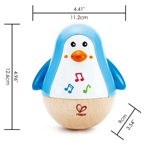 Hape Müzikli Hacıyatmaz Penguen / Penguin Musical Wobbler