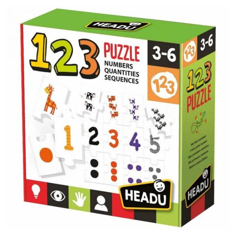 Headu - 123 Puzzle (3-6 Yaş) / Abaküs Yapboz Eğitici Oyunlar