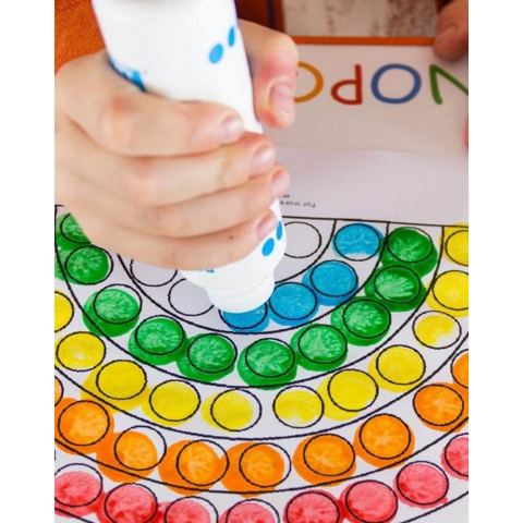 Lino Dot Markers 6lı Yıkanabilir Boyama Kalemleri