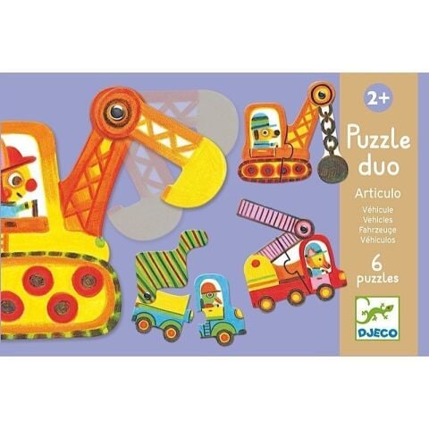 Djeco Duo Puzzle / Vehicles - Araçlar İkili Puzzle