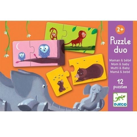 Djeco İkili Puzzle/ Duo Mom Baby