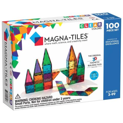 Magna-Tiles Clear Colors 100 Parça