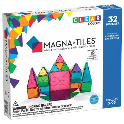 Magna-Tiles Clear Colors 32 Parça