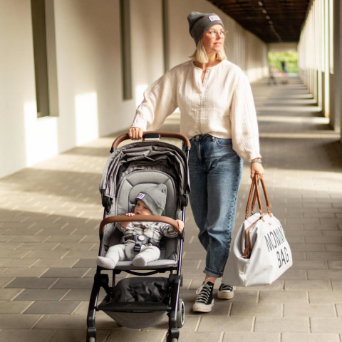 ChildHome Mommy Bag Anne Bebek Bakım Çantası // Kanvas Gri