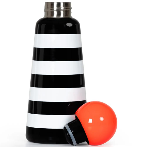 Lund London - Stripes & Coral Blue Skittle Water Bottle 500 ML Termos