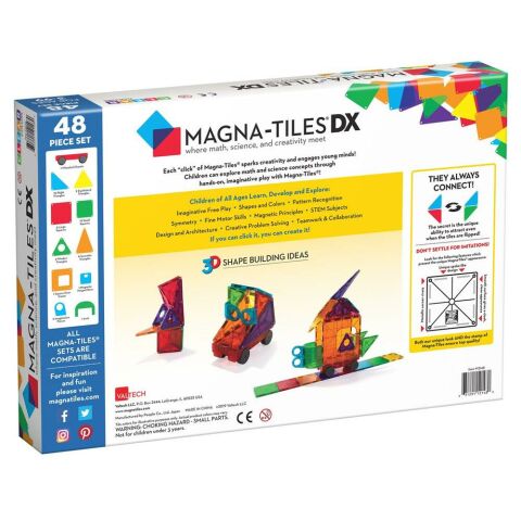 Magna-Tiles Clear Colors 48 Parça