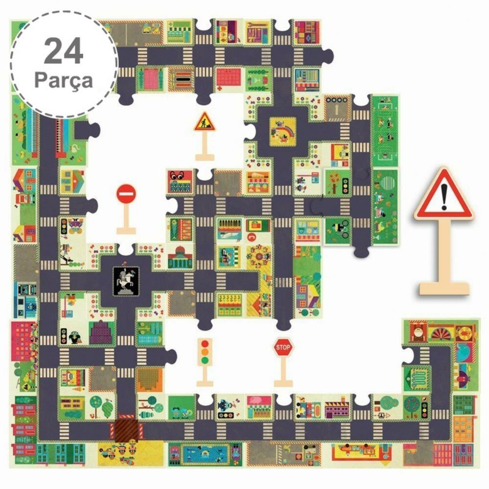 Djeco Dev Puzzle 24 Parça / The City