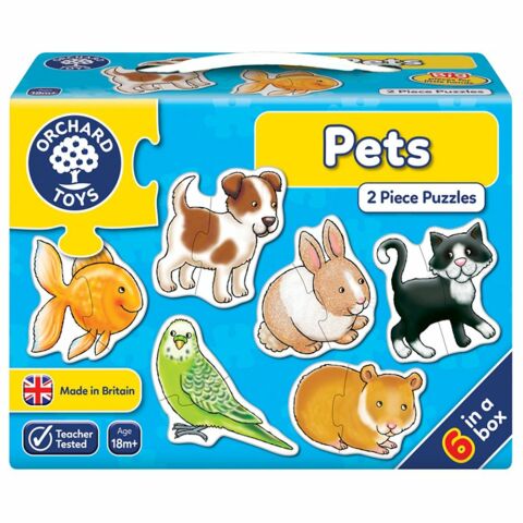 Orchard Toys Ev Hayvanları Yapbozu (Pets 2 Pieces Puzzle) 18+Ay