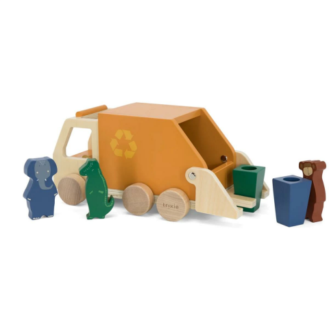 Trixie - Wooden Garbage Truck - Ahşap Çöp Kamyonu