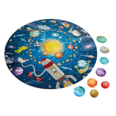 Hape Puzzle Güneş Sistemi Yuvarlak Yapboz / Solar System Puzzle