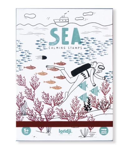 Londji Ahşap Baskı Tasarım Set - Calm Stamps Sea