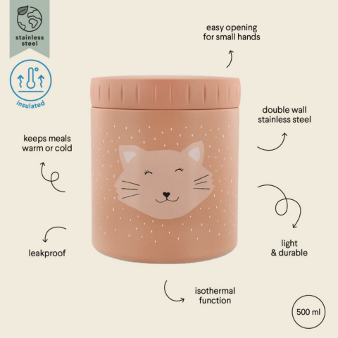 Trixie Insulated Lunch Pot 500 ML - Termal Öğle Yemeği Kabı - Mrs. Cat