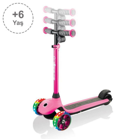 Globber Scooter / One K E-Motion 4 Işıklı Elektrikli Scooter - Pembe