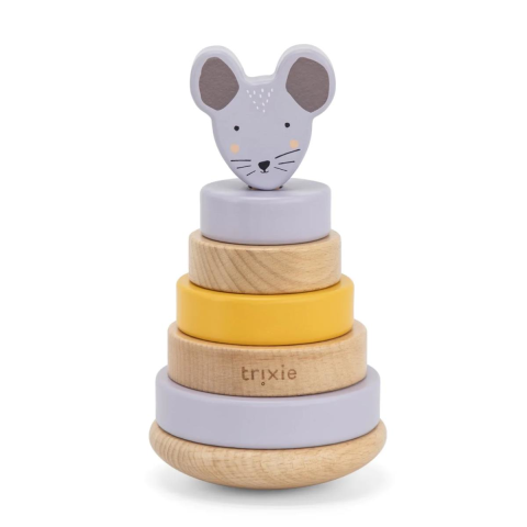 Trıxıe - Wooden Stackıng Toy - Ahşap Dizme Oyuncağı - Mrs. Mouse