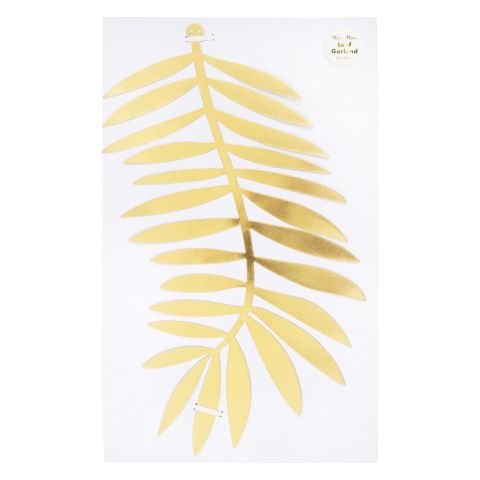Meri Meri - Gold Foliage Garland - Altın Yapraklar Asılan Süs - L