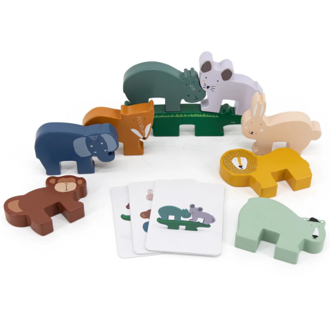 Trixie - Wooden Animal Stacking Game - Ahşap Denge Oyunu