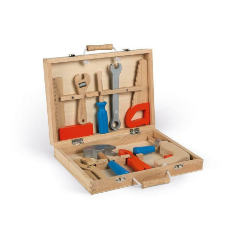 Janod Ahşap Alet Çantası - Brico'Kids Tool Box (Wood)