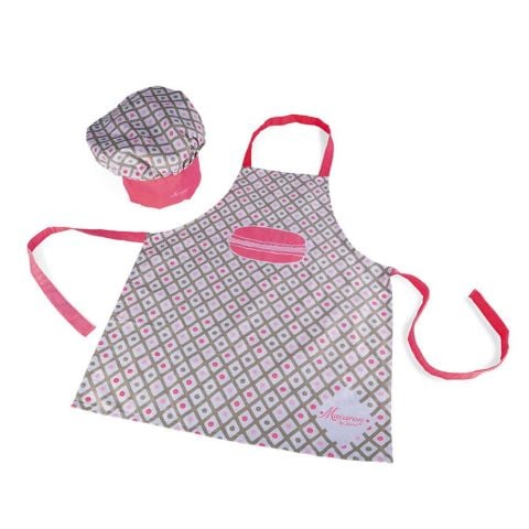 Janod Macaron Şef Önlük Seti / Macaron Apron + Chef Hat