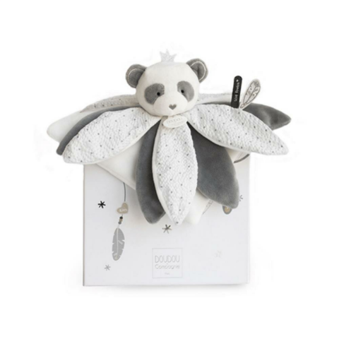 Doudou Hediye Kutulu Gri Panda Uyku Arkadaşı 26 cm