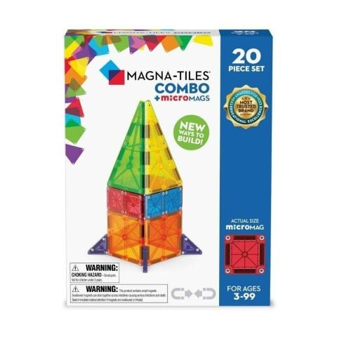 Magna-Tiles Combo + microMAGS - 20 Parça