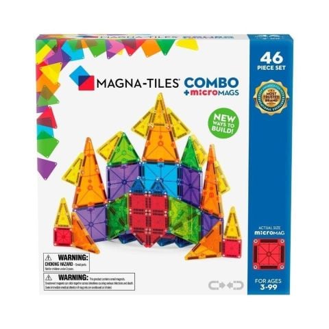 Magna-Tiles Combo + microMAGS - 46 Parça