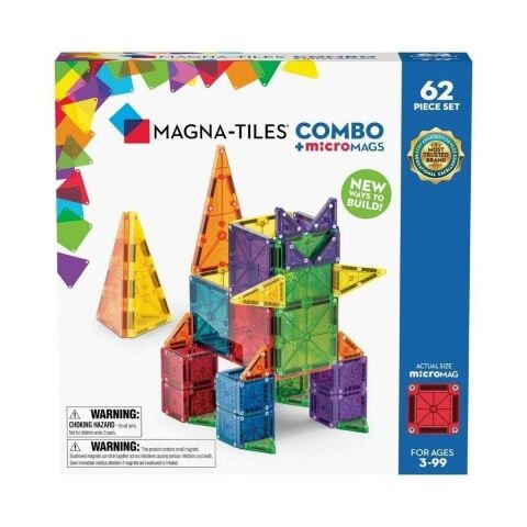 Magna-Tiles Combo + microMAGS - 62 Parça