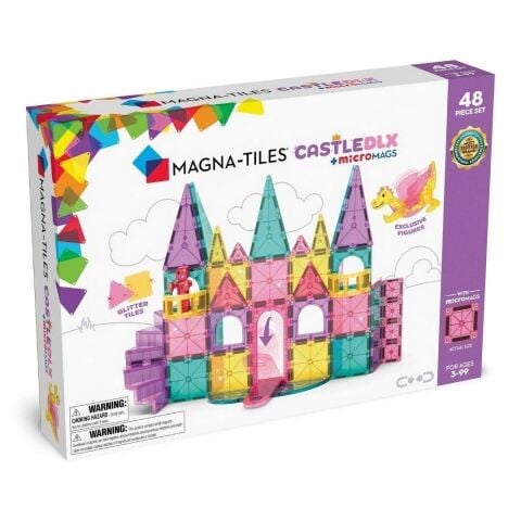 Magna-Tiles Castle DLX + microMAGS - Prenses Şatosu 48 Parça