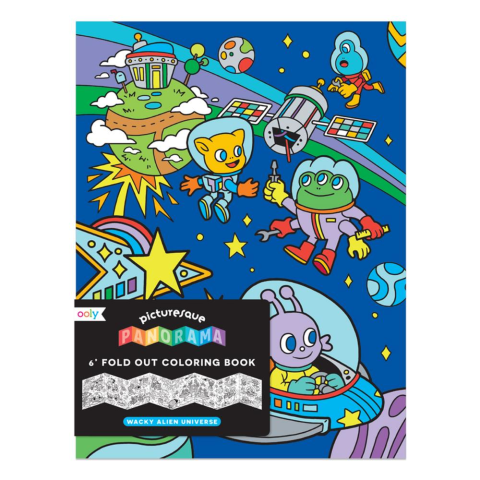 Ooly Katlanabilir Boyama Kitabı - Wacky Alien Universe