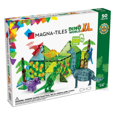 Magna-Tiles Dinozor Dünyası XL 50 Parça