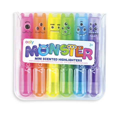 Ooly Monster Mini Kokulu 6lı Highlighter