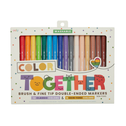 Ooly Color Together Çift Uçlu 18’li Keçeli Boya