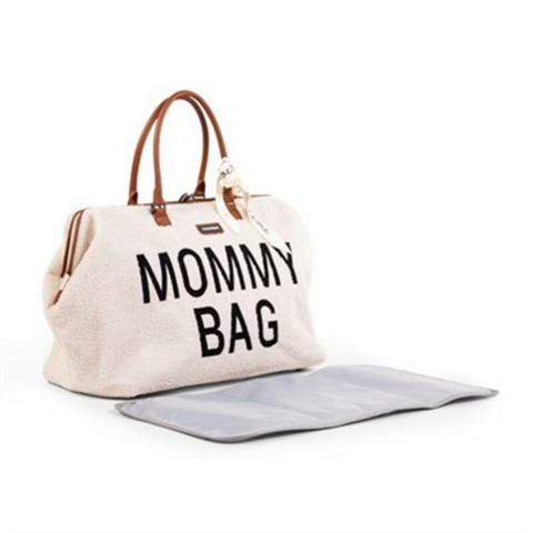 Childhome - Mommy Bag - Anne-Bebek Bakım Çantası - Teddy - White