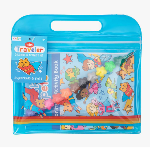 Ooly Mini Traveler Boyama & Aktivite Çantası - Superkids & Pets