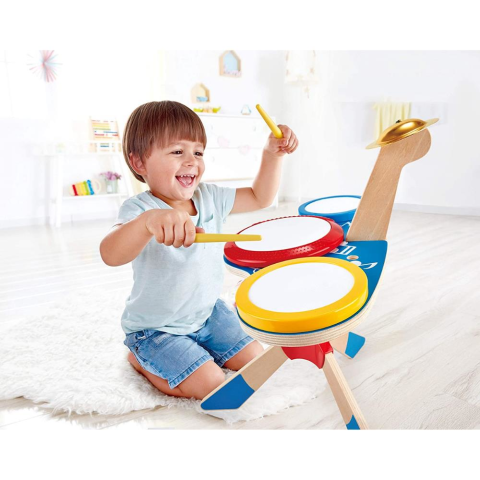 Hape Drum and Cymbal Oyuncak Davul Seti / Preschool Music