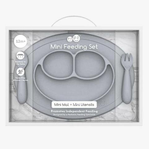 EZPZ - Mini Mat Feeding Set - Açık Gri