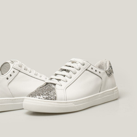 Merli&Rose Glow Kadın Sneaker | Glare Silver-Beyaz-Glare Silver