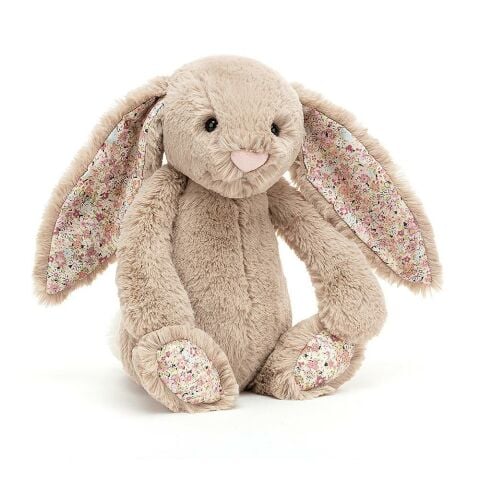 Jellycat Çiçekli Bej Tavşan Küçük Boy 18 cm