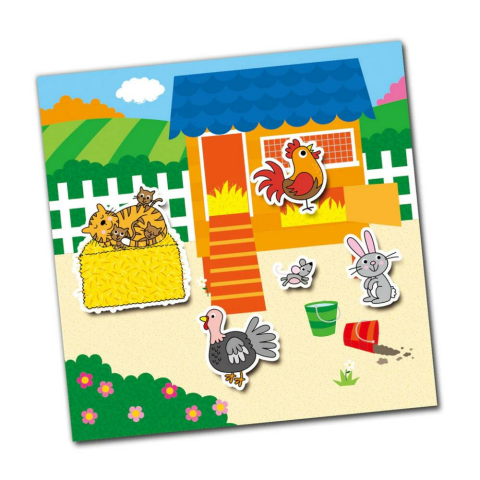 Galt Reusable Sticker Book - Farm 3+ Yeniden Kullanılabilir Çıkartma Kitabı