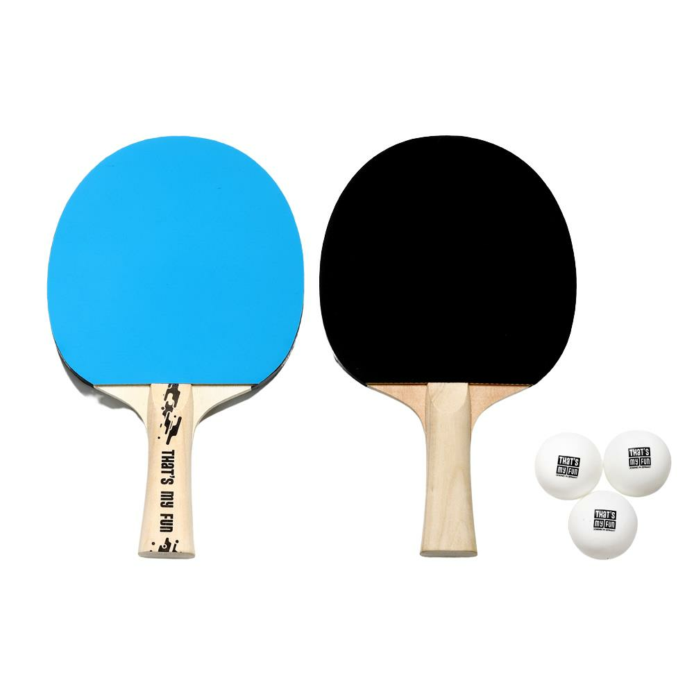 That's My Fun Table Tennis Set 101 - Mavi & Siyah (2 Raket + 3 Top)